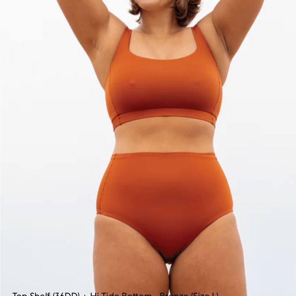 Left On Friday Orange Bikini Set Athletic Swimwear